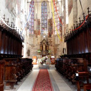 Stalle w kościele w Wiślicy