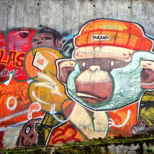 Graffiti w Łapalicach