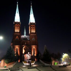 Rybnicka bazylika by night