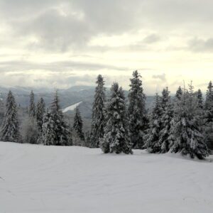 zima w górach
