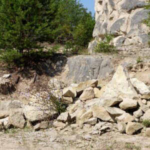 Skały w kamieniołomie