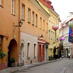 Urokliwa uliczka w Wilnie